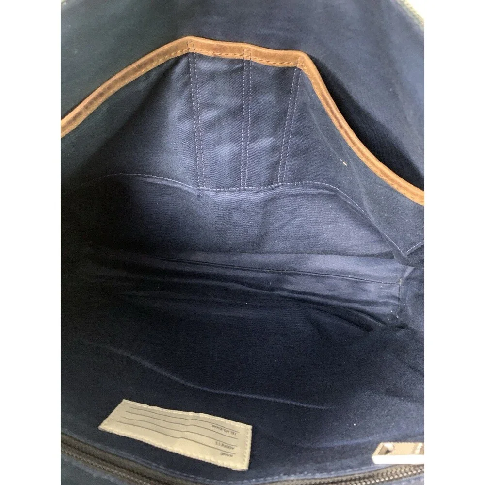 Jack Spade Greene Street Canvas Messenger Commuter Bag Crossbody Strap Laptop